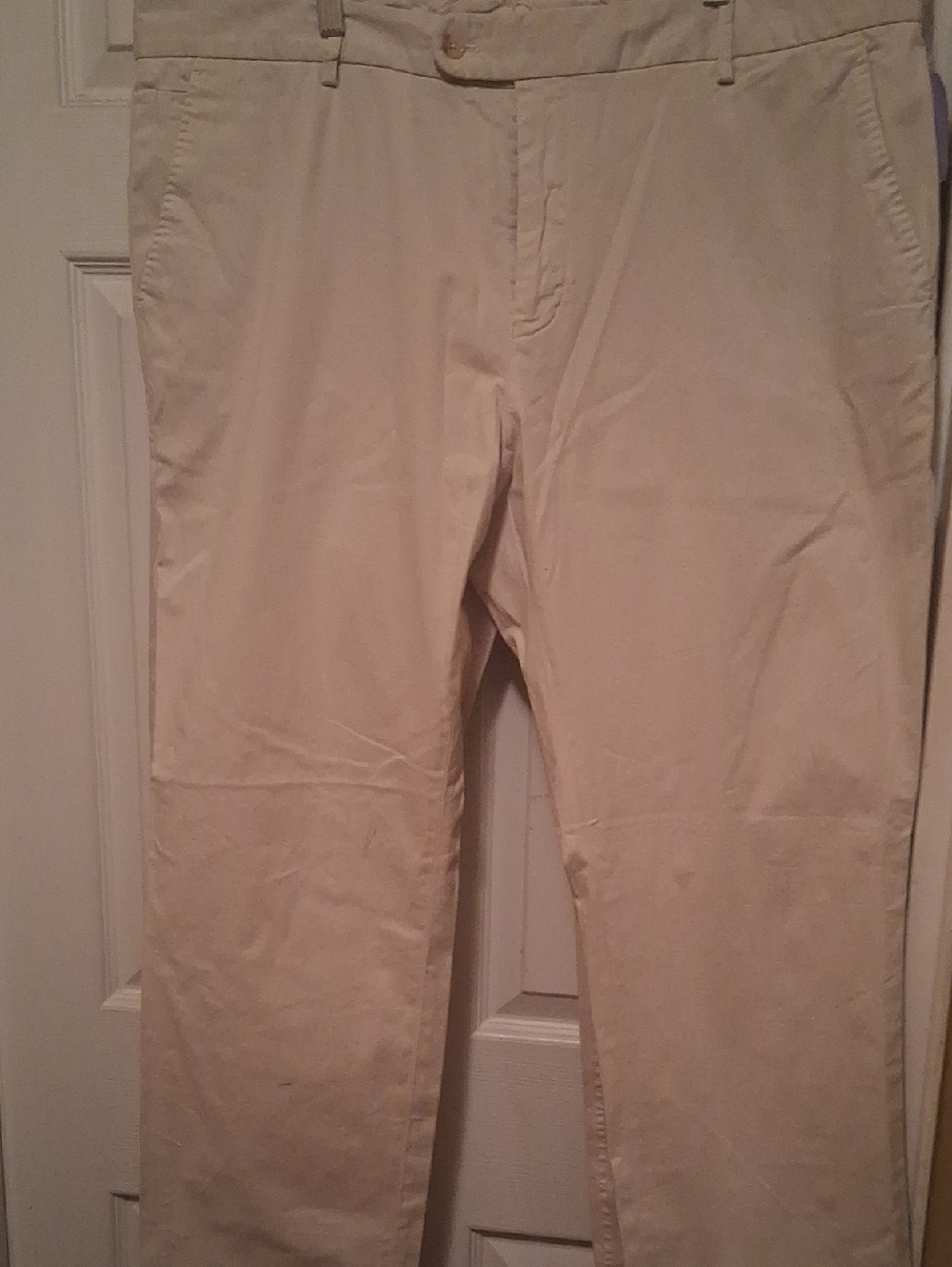 J. McLaughlin Men's Cream Chinos Size 40x32